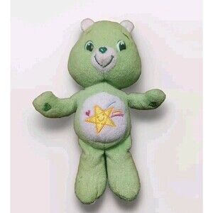 Care Bears Oopsy bear 2007 Green plush bear 9"